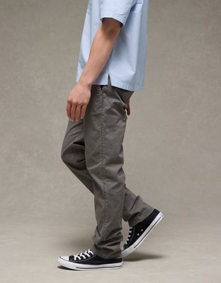 AE Flex Original Straight Khaki Pant desgastado