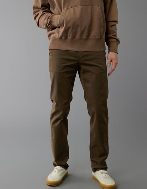 Мужские брюки American Eagle AE Flex Original Straight Lived-In Khaki Pant
