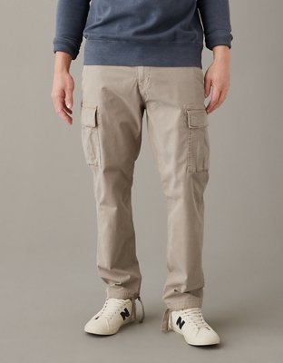 Ae Flex Original Straight Lived-In Cargo Pant Men's Bone Khaki 36 x 30