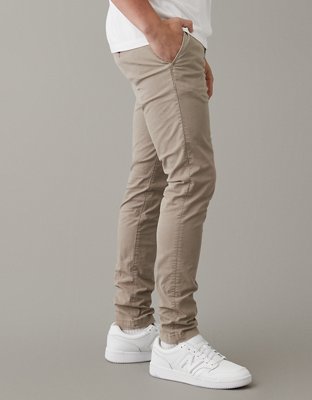 AE Flex Skinny LivedIn Khaki Pant