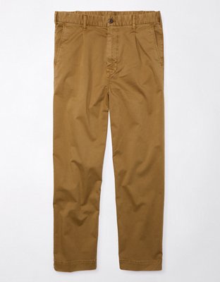 AE Flex Easy Pull-On Pleated Khaki Pant