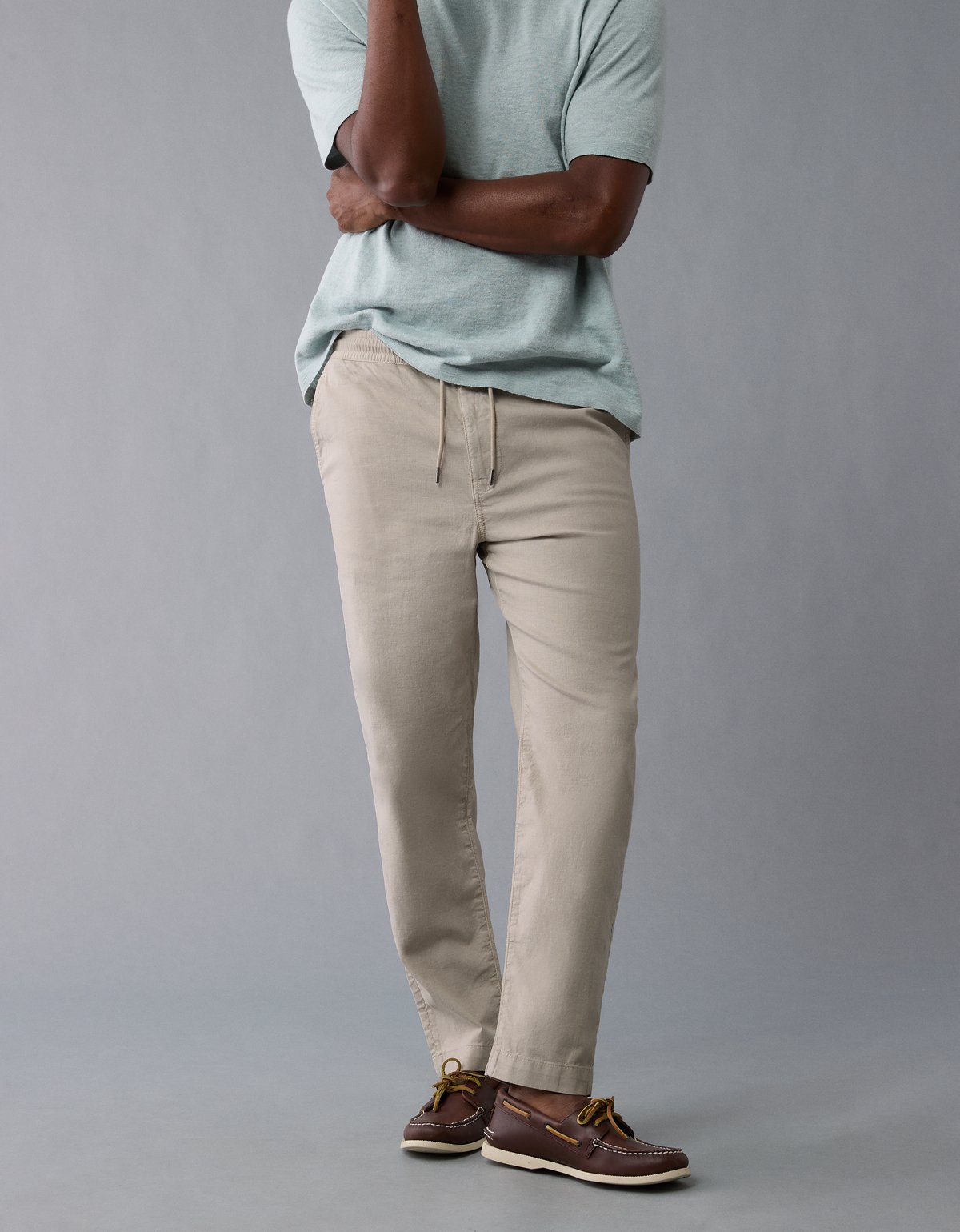 AE Flex Linen-Blend Athletic Fit Pull-On Pant - image 5