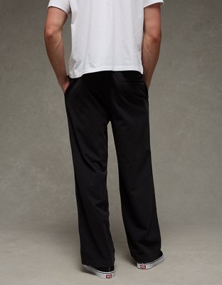 Мужские брюки American Eagle AE Baggy Trekker Pant, цвет: Выцветший чёрный — фото 2