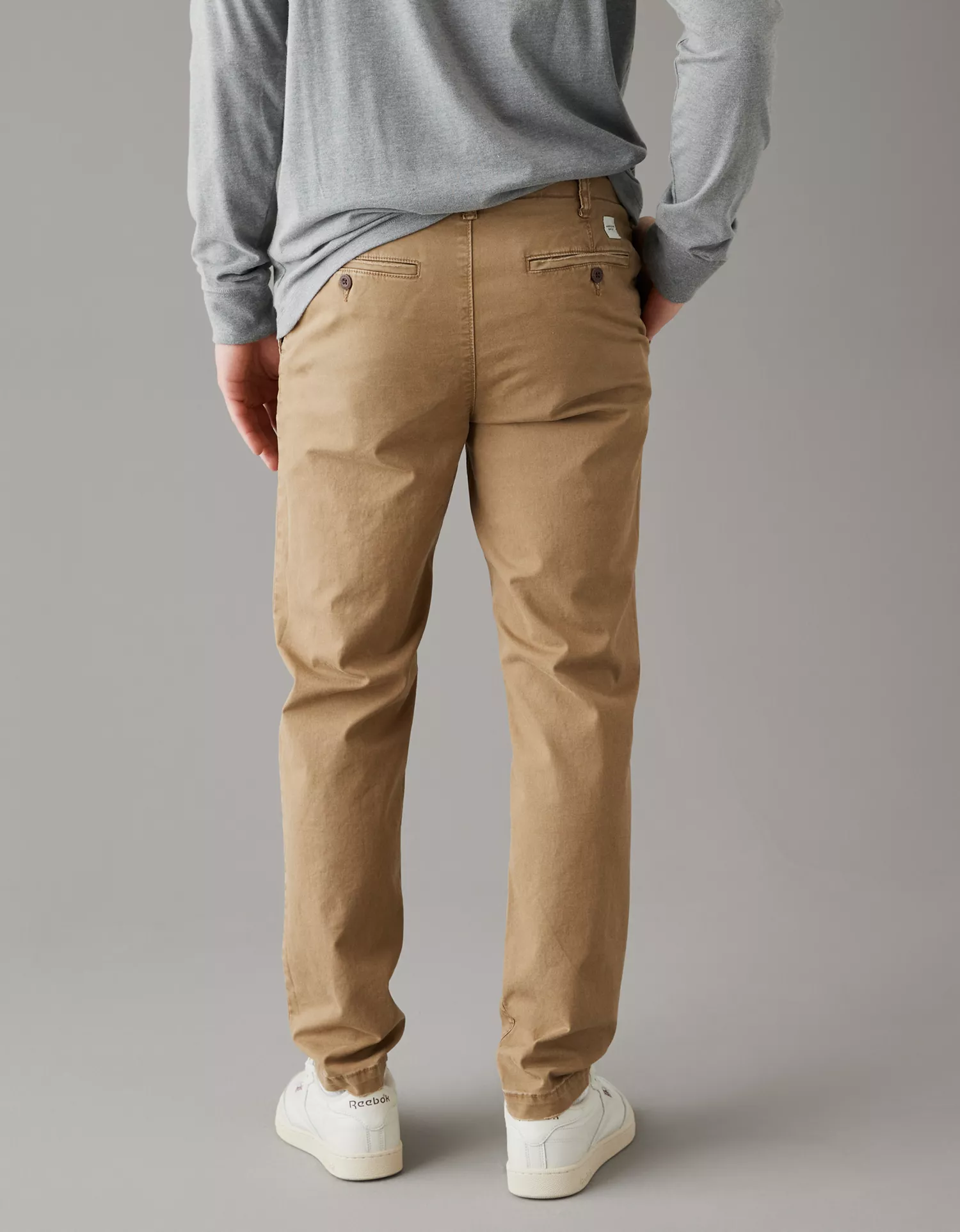 AE Flex Slim Straight Lived-In Khaki Pant - thumbnail 7