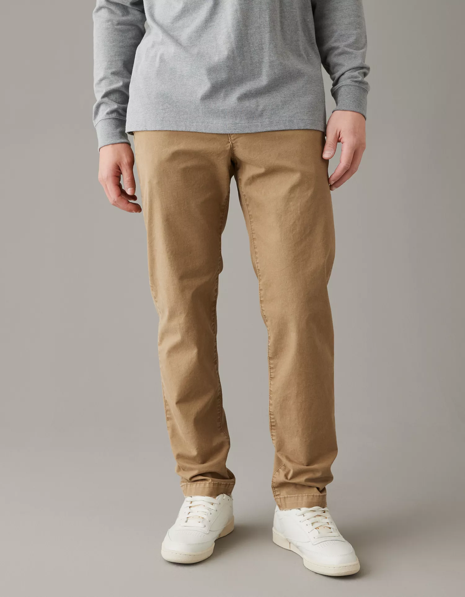 AE Flex Slim Straight Lived-In Khaki Pant - thumbnail 6