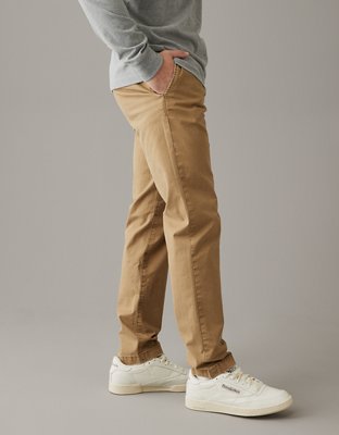 AE Flex Slim Straight Lived-In Khaki Pant