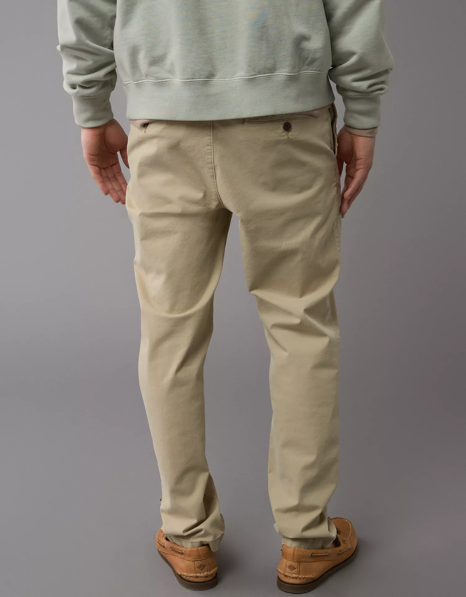 AE Flex Slim Straight Lived-In Khaki Pant - thumbnail 2