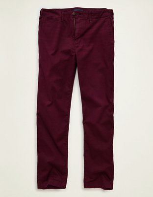 AE Flex Slim Straight Lived-In Khaki Pant