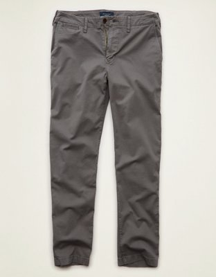 AE Flex Slim Straight Lived-In Khaki Pant