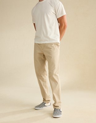 AE Flex Slim Straight Lived-In Khaki Pant