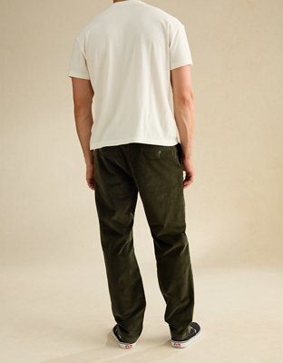 AE Flex Slim Straight Pant de Corderoy Desgastado