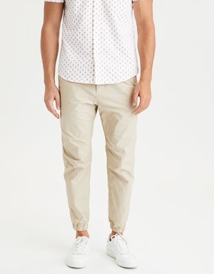 american eagle khaki joggers