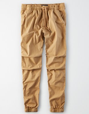 brown khaki joggers