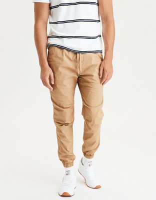 ae khaki joggers