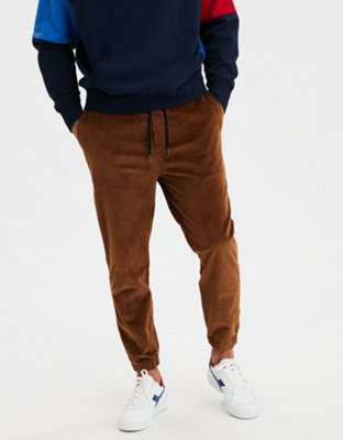 brown corduroy joggers