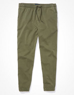 Pacific & Park KHAKI Core Twill Slim Fit Jogger Pants, US Medium