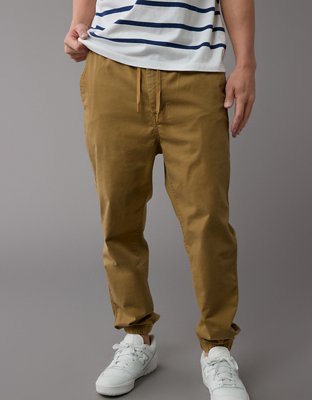 Khaki jean joggers online