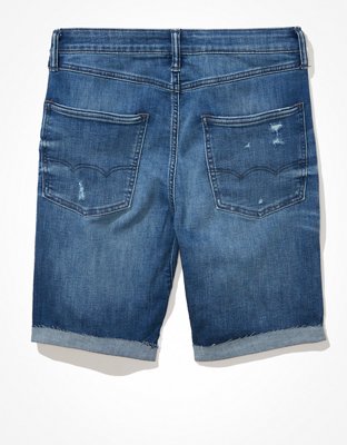 Мужские джинсы American Eagle AE AirFlex+ Move-Free Patched Denim Short — фото 4