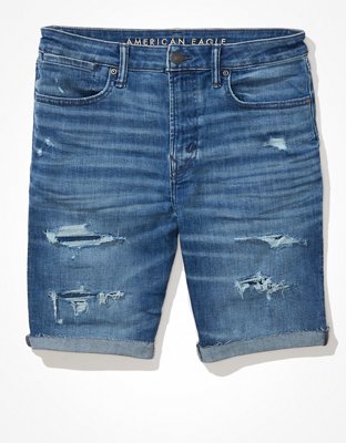 AE AirFlex+ Move-Free Patched Denim Short