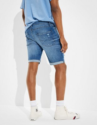 Мужские джинсы American Eagle AE AirFlex+ Move-Free Patched Denim Short — фото 2