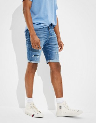 Мужские джинсы American Eagle AE AirFlex+ Move-Free Patched Denim Short — фото 5