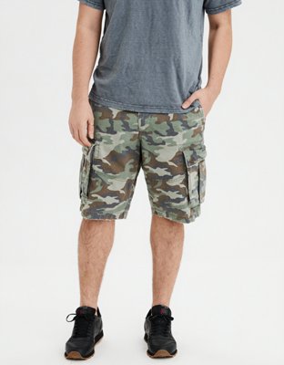 American eagle longer hot sale length cargo shorts