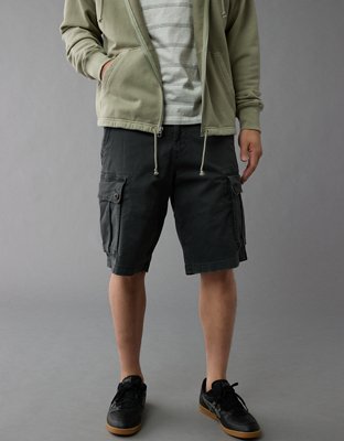 AE Flex 12 Lived In Longer Length Cargo Short