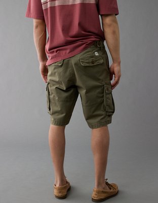 AE Flex 12" Lived-In Longer Length Cargo Short