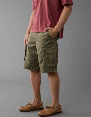 AE Flex 12" Lived-In Longer Length Cargo Short
