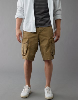 AE Flex 12 Longer Length Lived-In Khaki Short