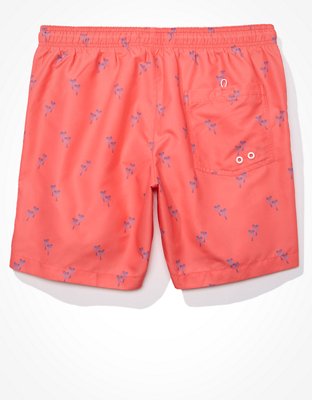 AE 6" Palm Print Swim Trunk