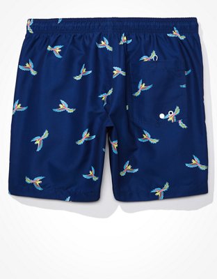 Мужские брюки American Eagle AE 6" Birds of Paradise Swim Trunk — фото 4
