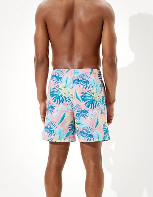 Мужские брюки American Eagle AE 6" Tropical Print Swim Trunk — фото 3