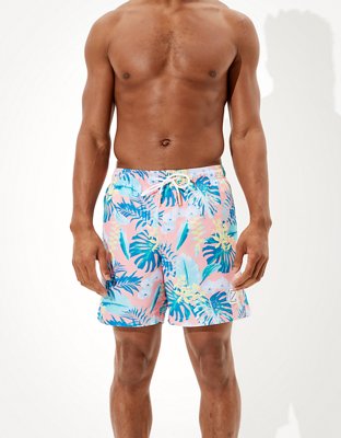 Мужские брюки American Eagle AE 6" Tropical Print Swim Trunk — фото 2