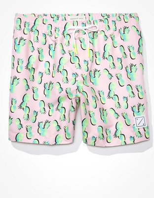 AE 6" Cactus Print Swim Trunk