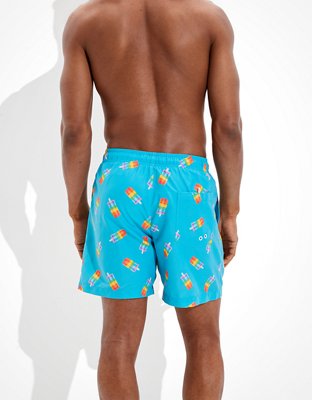Мужские брюки American Eagle AE 6" Pride Poolside Popsicle Print Swim Trunk — фото 3