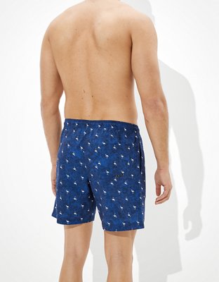 Мужские брюки American Eagle AE 7" Flamingo Print Swim Trunk — фото 3
