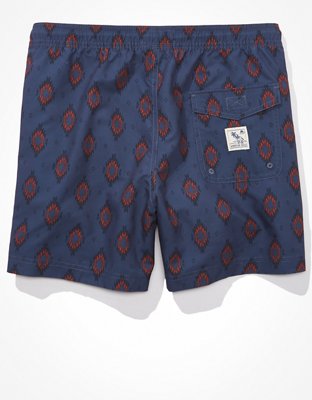 Мужские брюки American Eagle AE 5.5" Geo Swim Trunk — фото 4