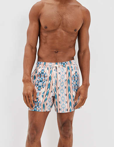 Swimming Trunks,Mens Swimming Boxer Shorts Solid Color Swimwear with Pocket Drawstring 