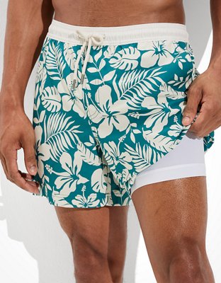 Мужские брюки American Eagle AE 5.5" Floral Swim Trunk — фото 5