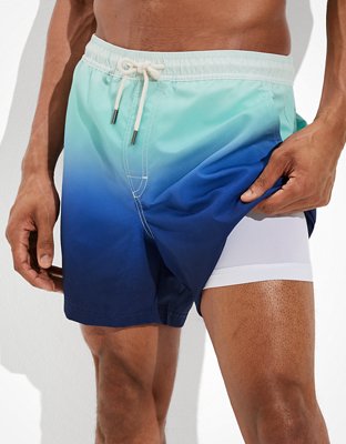 Мужские брюки American Eagle AE 5.5" Ombre Swim Trunk — фото 5