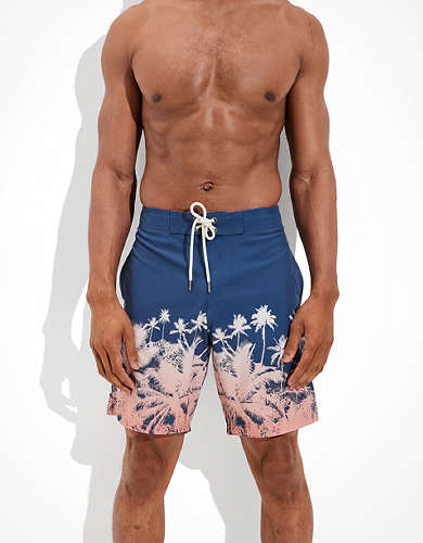 JERECY Mens Swim Trunks Vintage Cat Floral Quick Dry Board Shorts with Drawstring and Pockets 