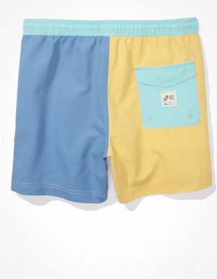Мужские брюки American Eagle AE 5" Colorblock Swim Trunk — фото 4