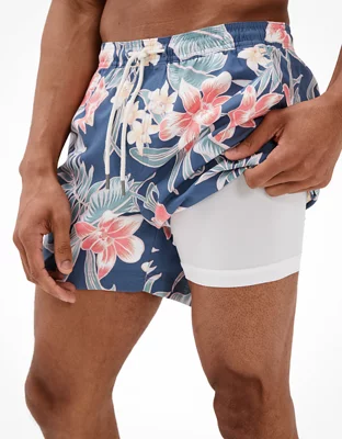 AE 5.5" Floral Swim Trunk