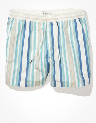 Мужские брюки American Eagle AE 5" Striped Swim Trunk — фото 3