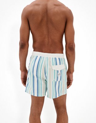 Мужские брюки American Eagle AE 5" Striped Swim Trunk — фото 2