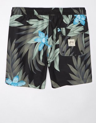 Мужские брюки American Eagle AE 5" Tropical Swim Trunk — фото 5