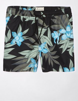 Мужские брюки American Eagle AE 5" Tropical Swim Trunk — фото 4