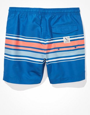 AE 5.5" Striped Swim Trunk