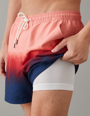 Мужские брюки American Eagle AE 5" Stripe Swim Trunk — фото 3